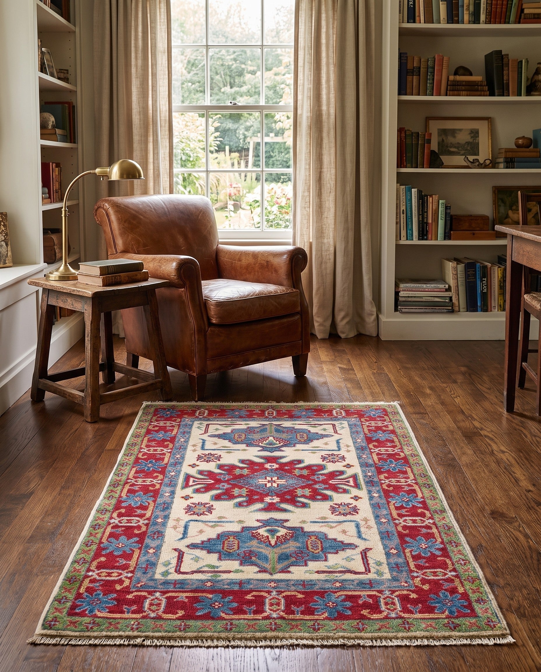 Detail image 3 of 10: 2' 7 x 4' Hand Knotted Kazak Rug
