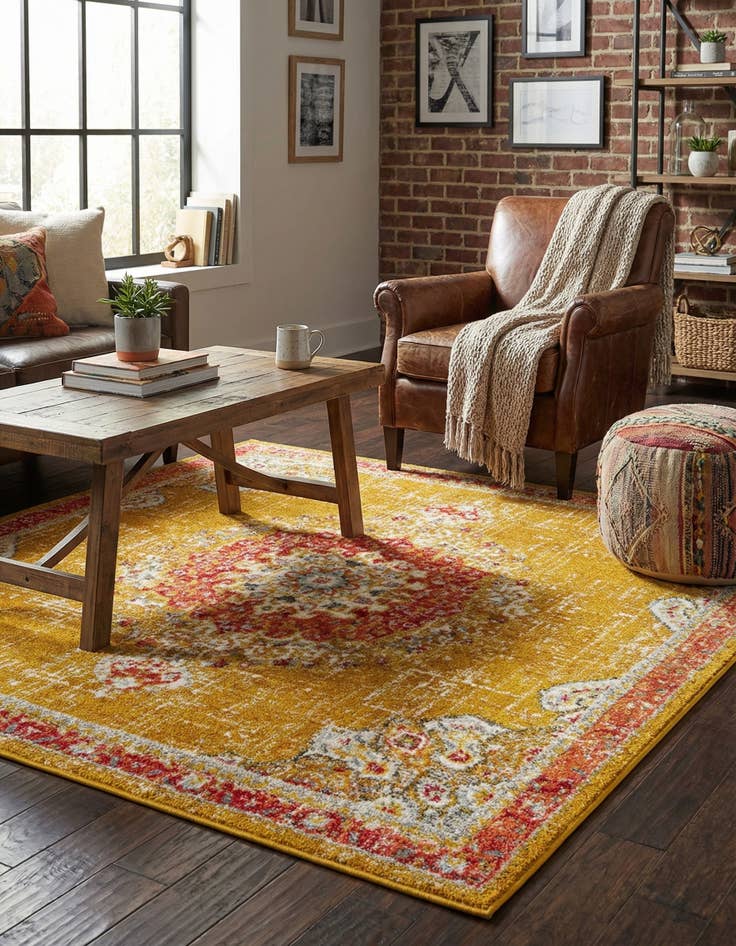 Detail image of 6' x 6' Carrington Square Rug