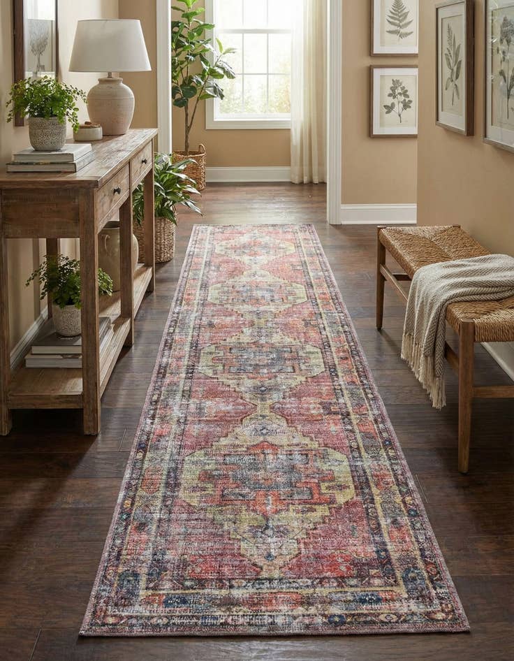 Detail image of 2' 7 x 13' Washable Maahru Runner Rug