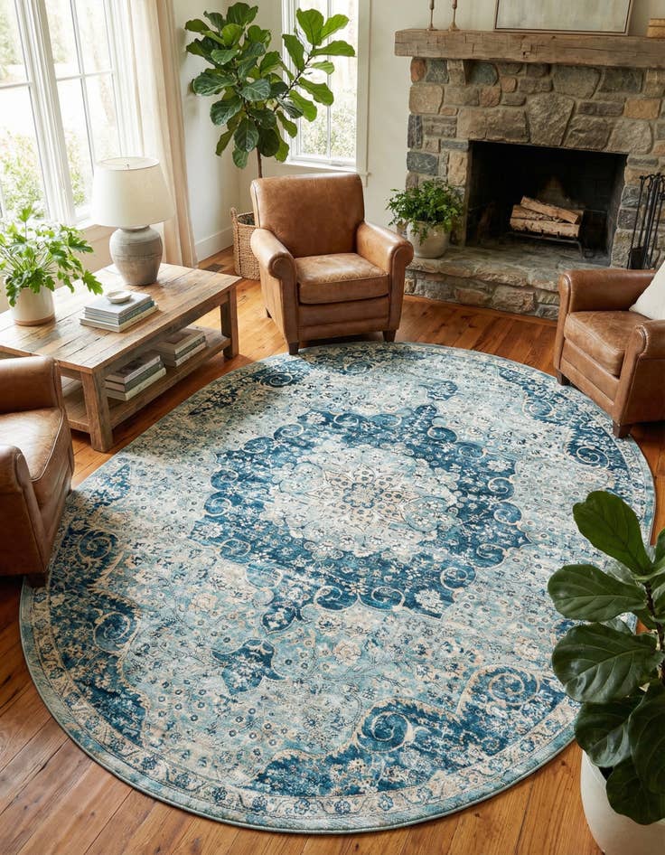 Detail image of 7' 10 x 10' 2 Newport Oval Rug