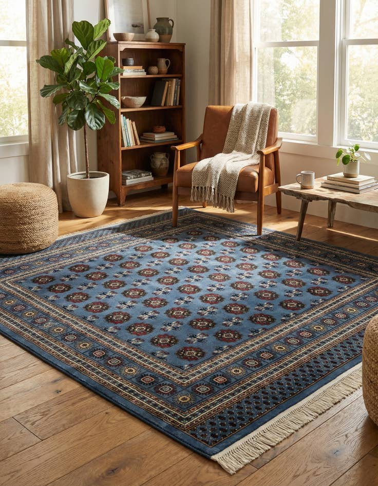 Detail image of 7' 10 x 7' 10 Bokhara Square Rug