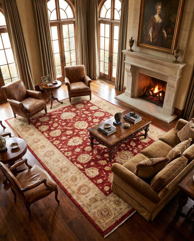 Detail image of 200cm x 300cm Hand Knotted Ziegler Rug