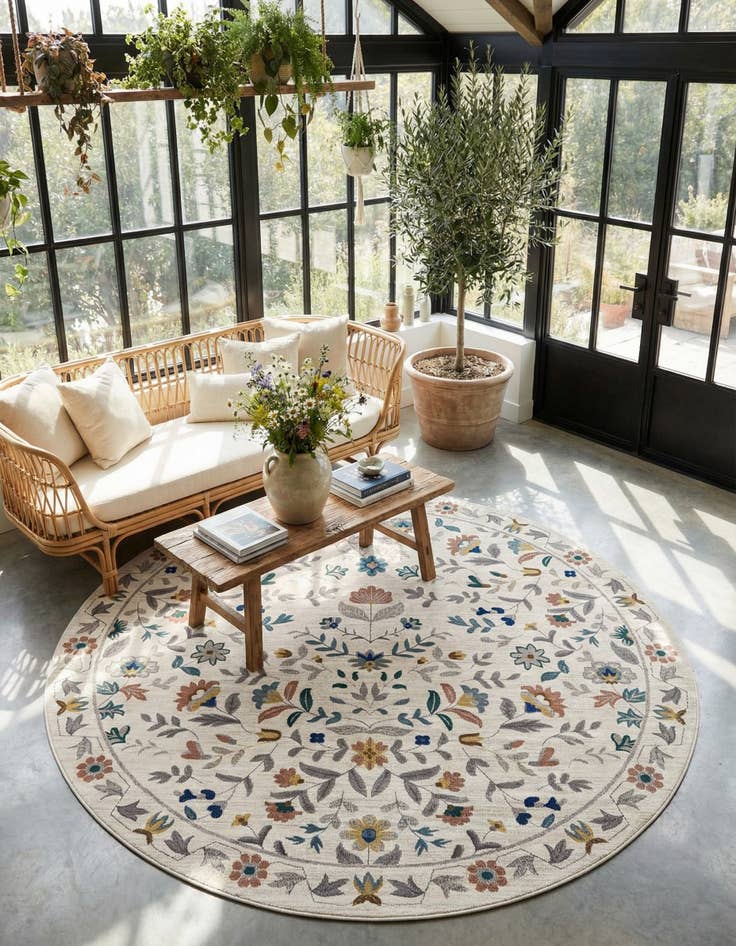 Detail image of 8' x 8' Blossom Round Rug