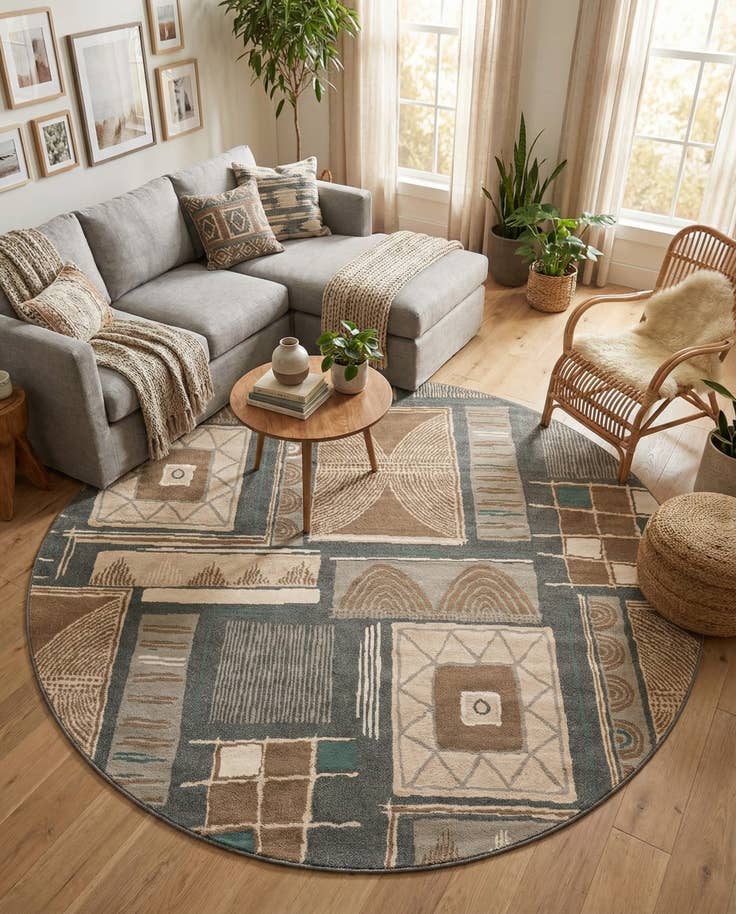 Detail image of 7' 10 x 7' 10 Savannah Round Rug