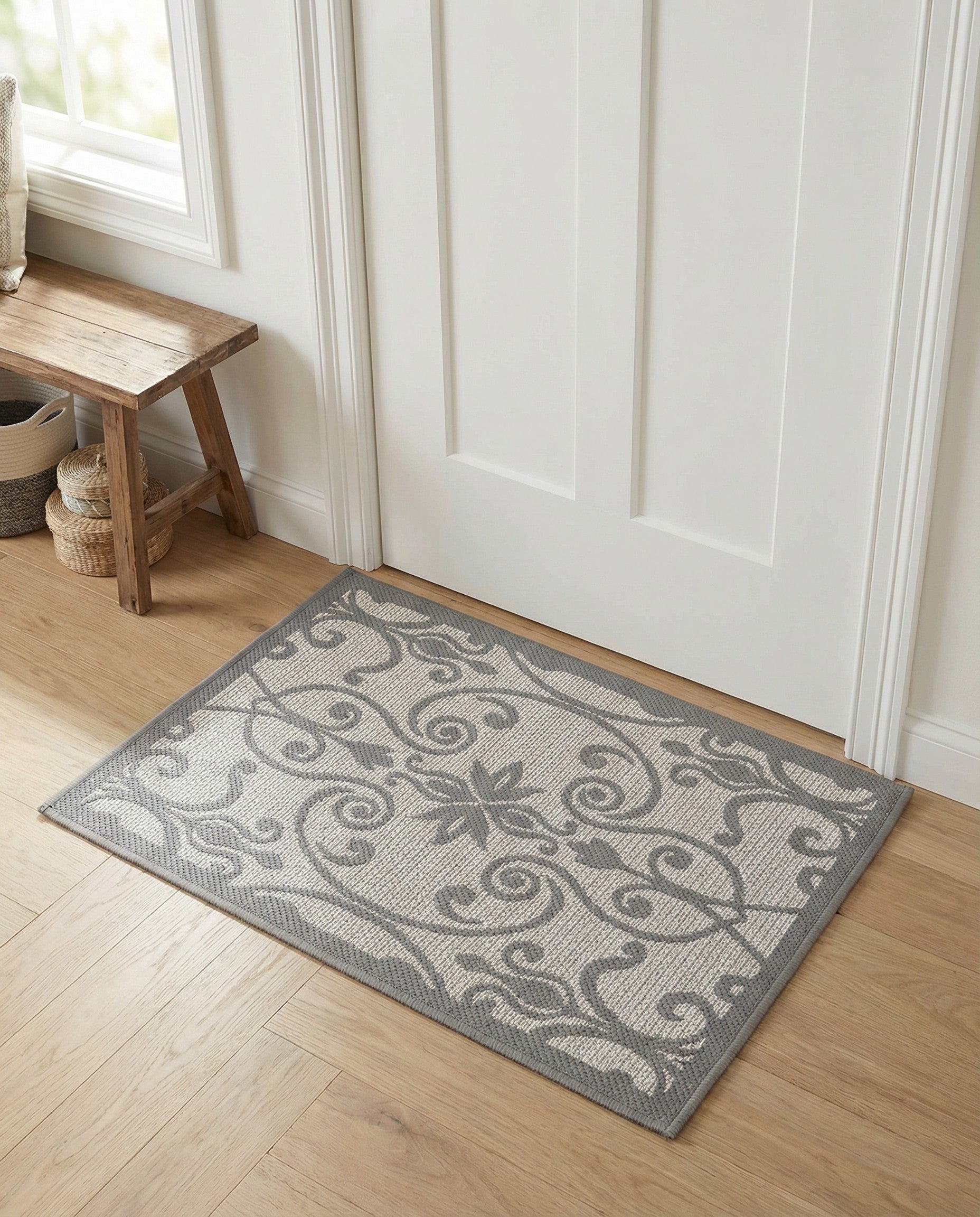 2' 2 x 3' Easy-Clean Botanical Indoor / Outdoor Rug