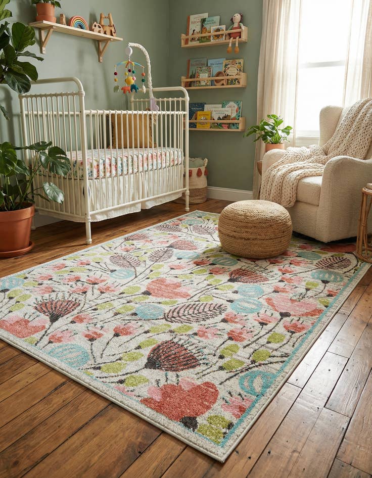 Detail image of 5' x 7' Whimsy Kids Rug