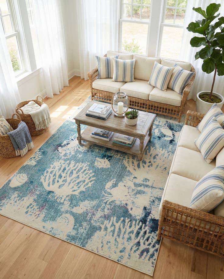 Detail image of 155cm x 245cm lavable Capri Alfombra