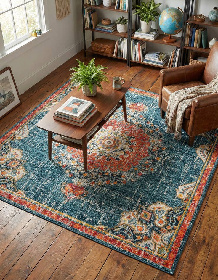 Detail image of 7' 10 x 7' 10 Madeline Square Rug