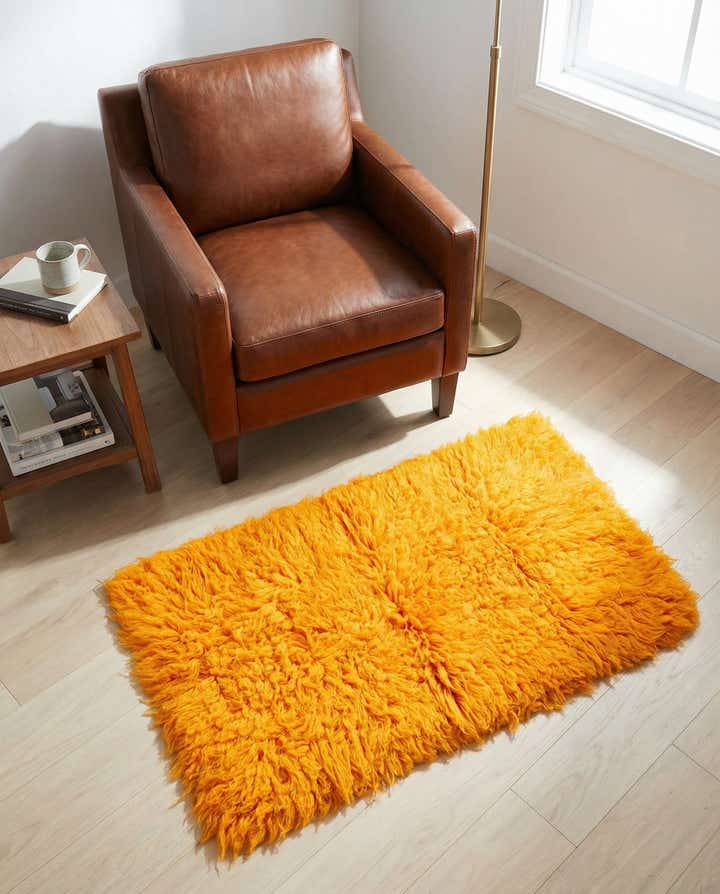 2' 7 x 4' 9 Hand Knotted Moroccan Wool Rug