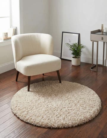 Blonde Marilyn Monroe™ Shag Round Rug