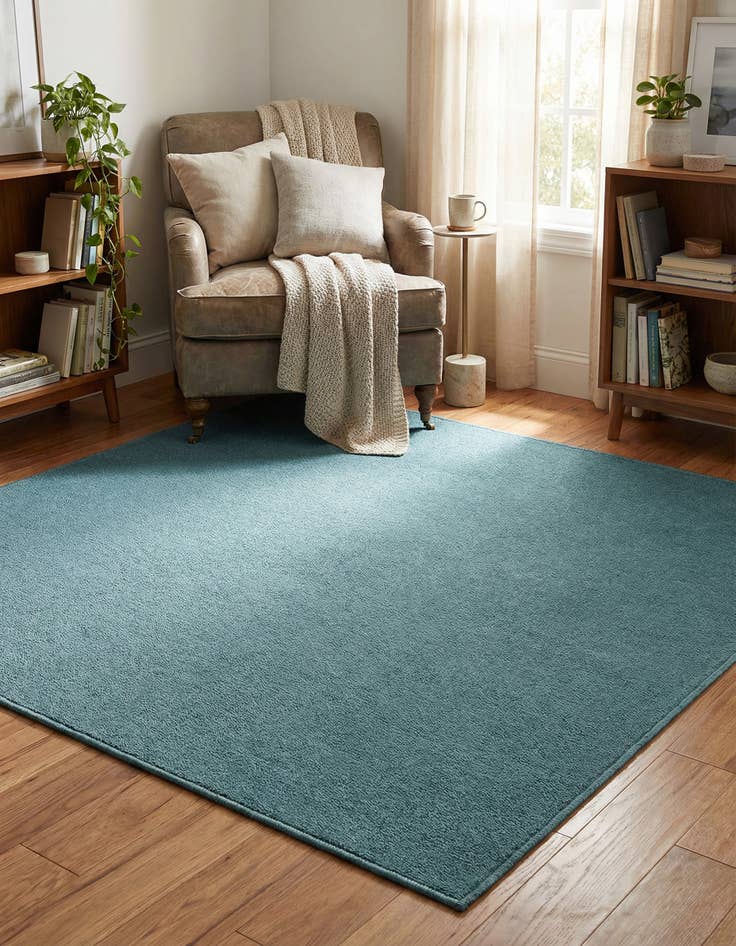 Detail image of 5' 3 x 5' 3 Everyday Solid Square Rug