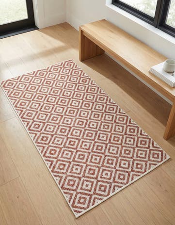 Rust Red Easy-Clean Jill Zarin Costa Rica Indoor / Outdoor Rug