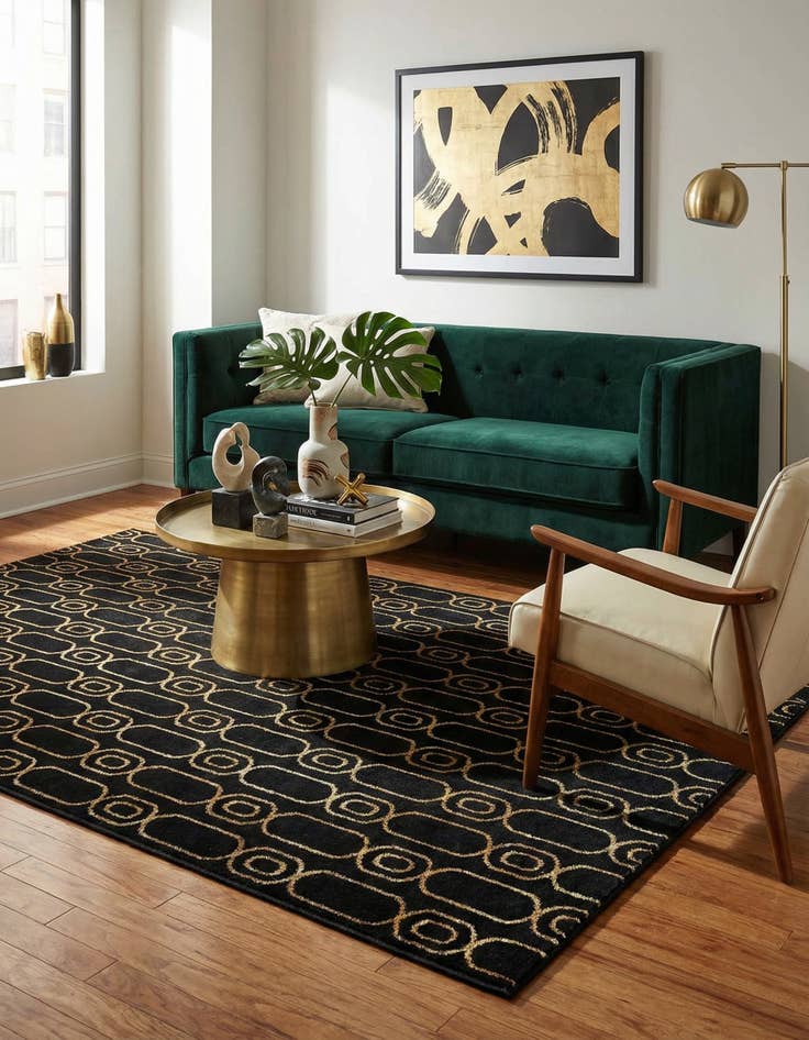 Detail image of 5' 3 x 8' Vogue Geo Rug