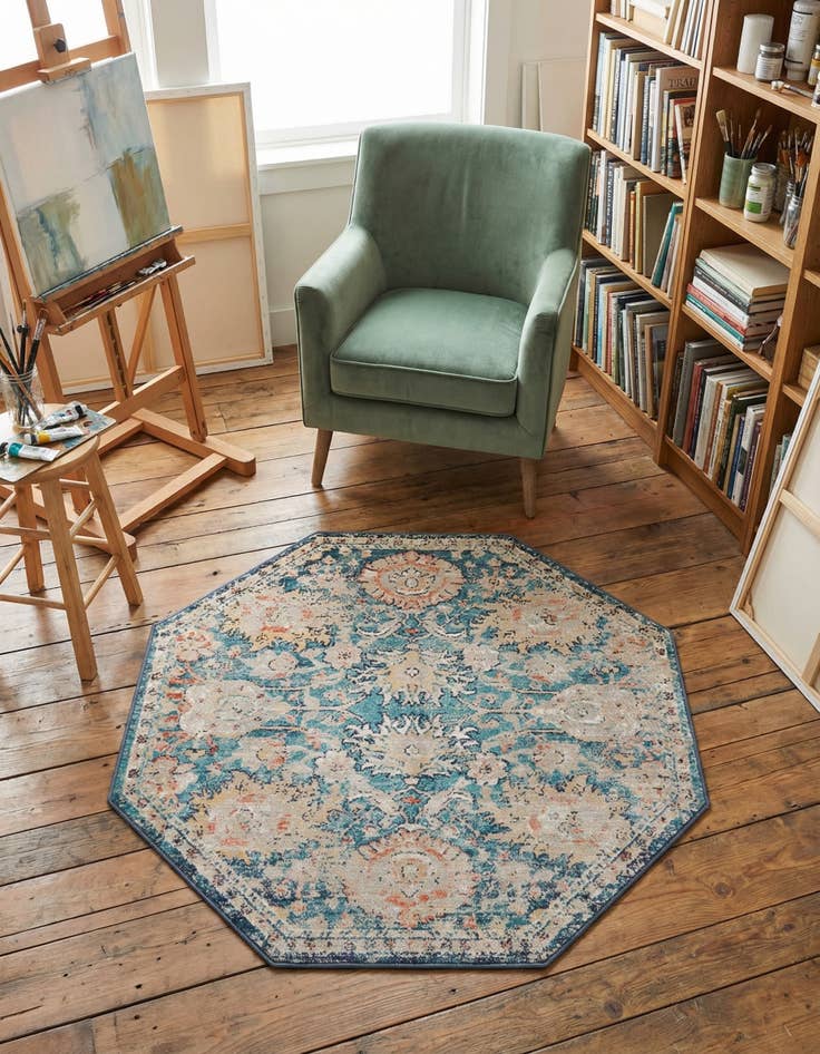 Detail image of 4' x 4' Lola Octagon Rug