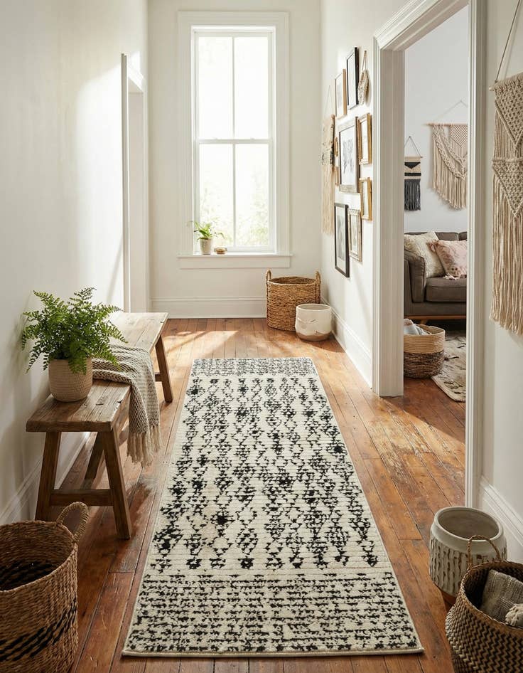 Detail image of 2' 2 x 6' Morocco Runner Rug