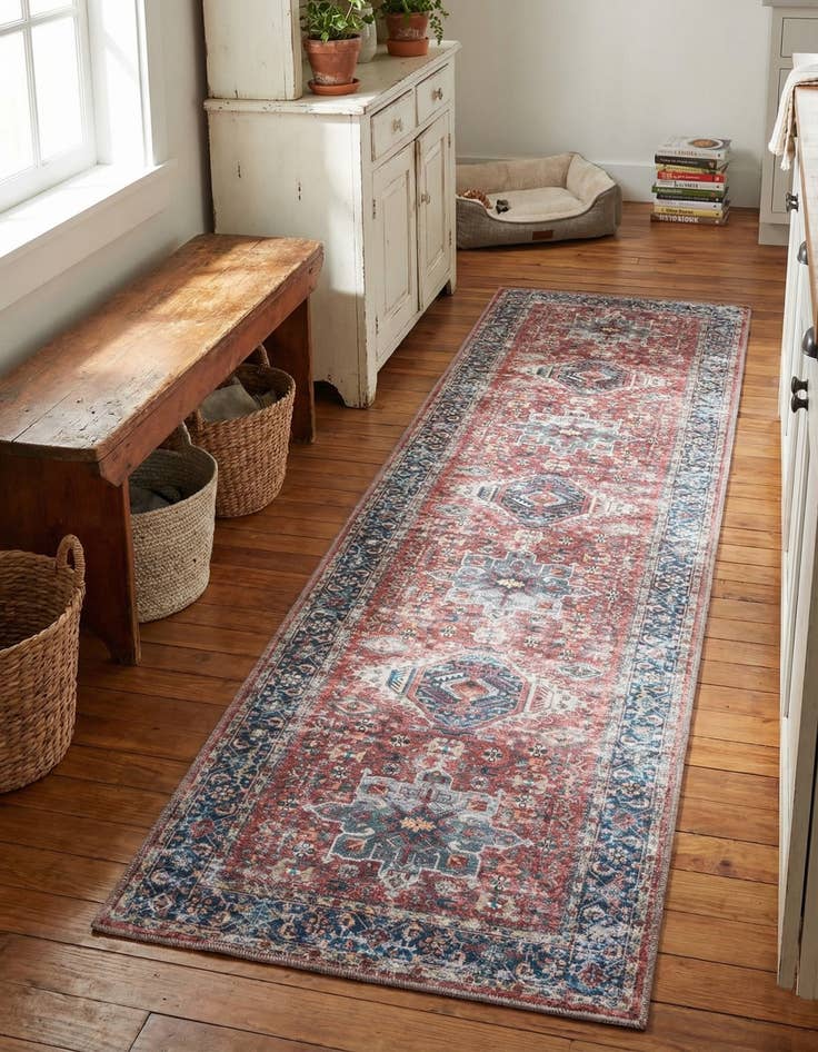 Detail image of 2' x 8' Washable Yara Runner Rug