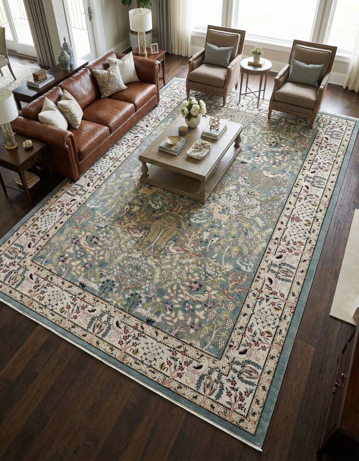 Detail image of 10' x 14' Nain Design Rug