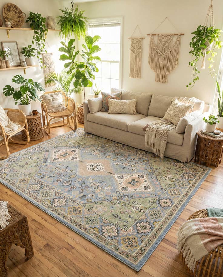 Detail image of 7' 10 x 10' Kamala Washable Rug