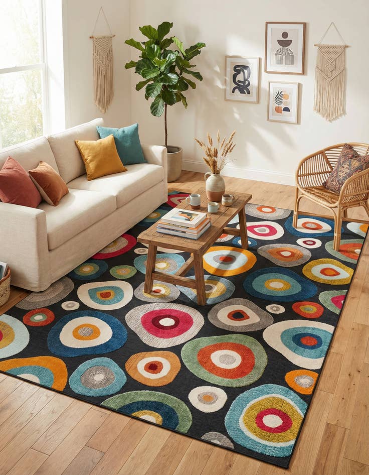 Detail image of 9' x 12' Easy-Clean Casablanca Indoor / Outdoor Rug