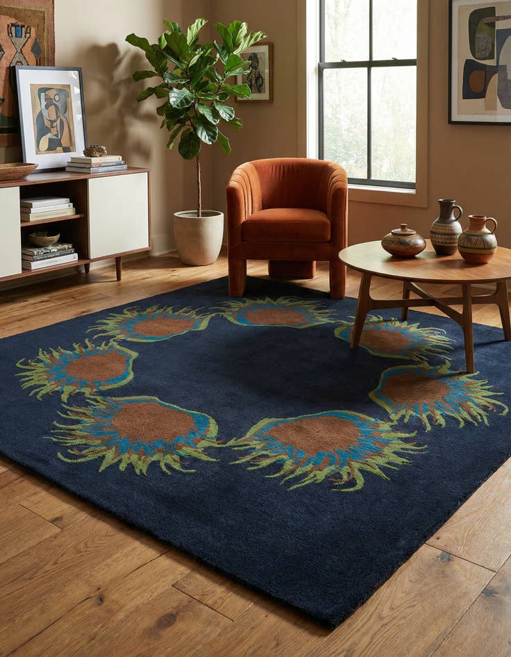 Detail image of 7' 6 x 7' 7 Luna Square Rug