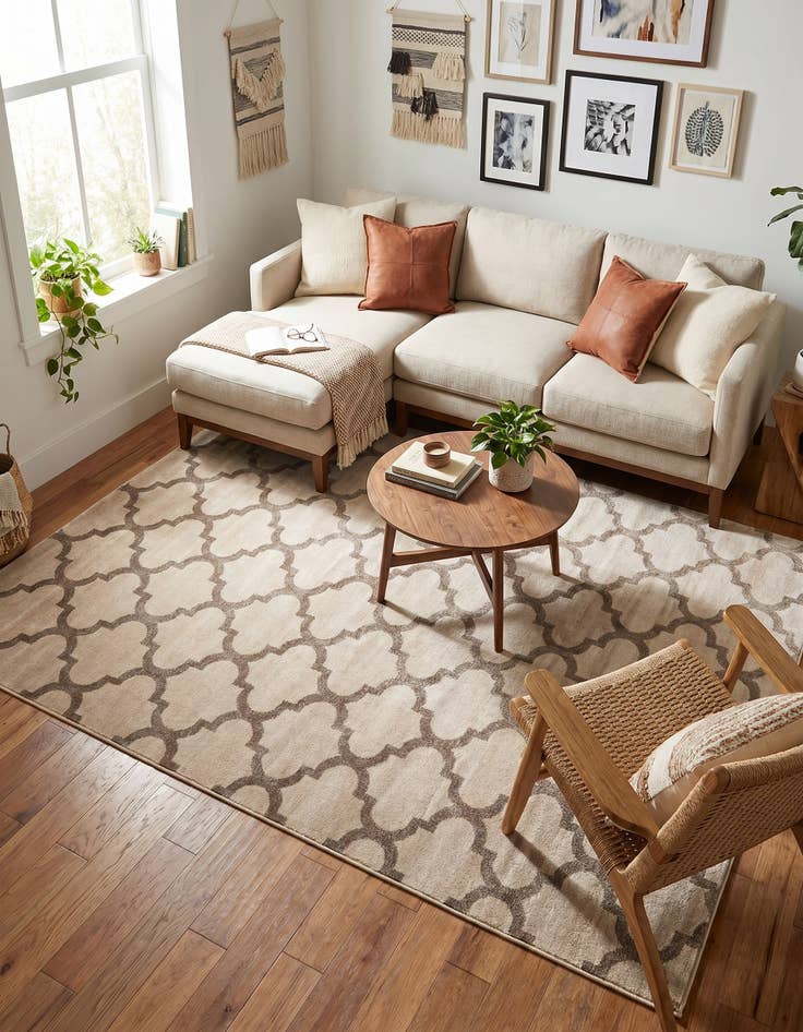 Detail image of 7' 10 x 10' Trellis Rug