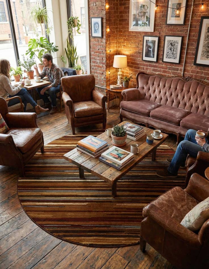 Detail image of 6' x 6' Cafe Round Rug