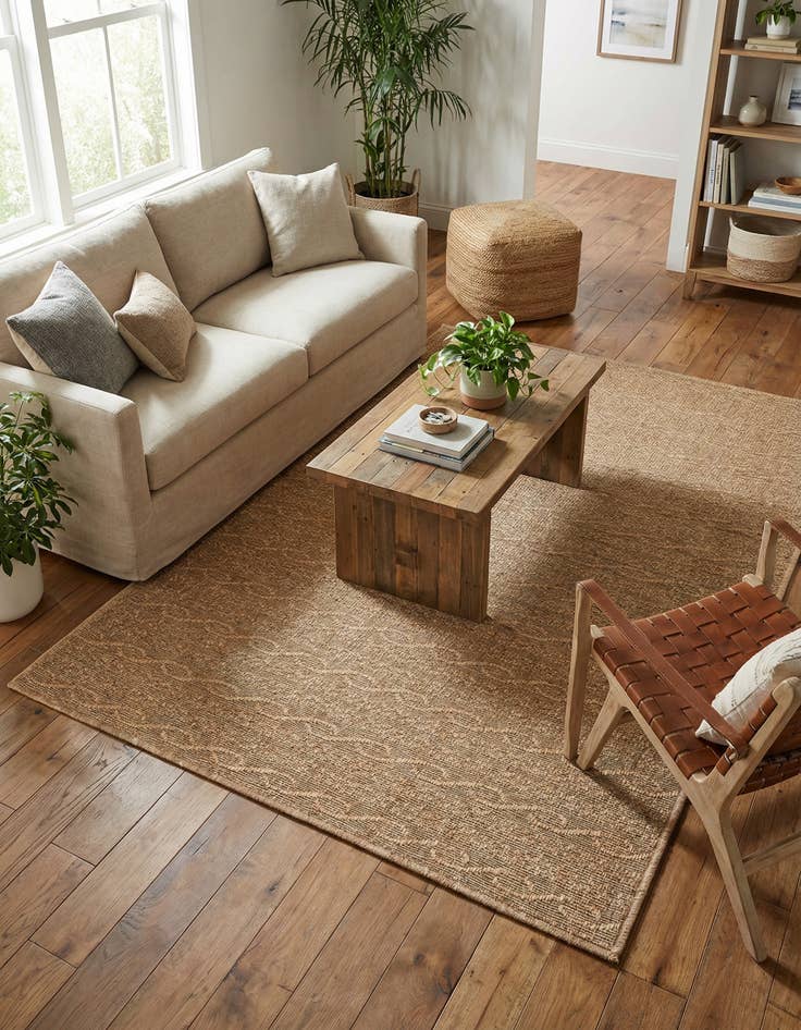 Detail image of 6' x 9'  Washable Modern Indoor / Outdoor Rug