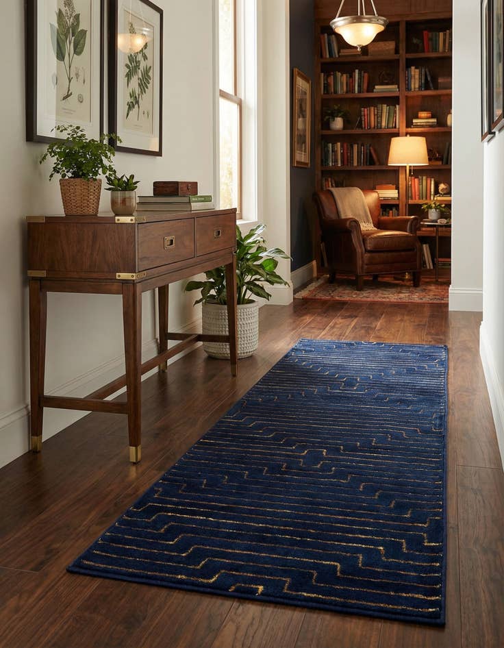 Detail image of 2' x 6' Vogue Geo Runner Rug