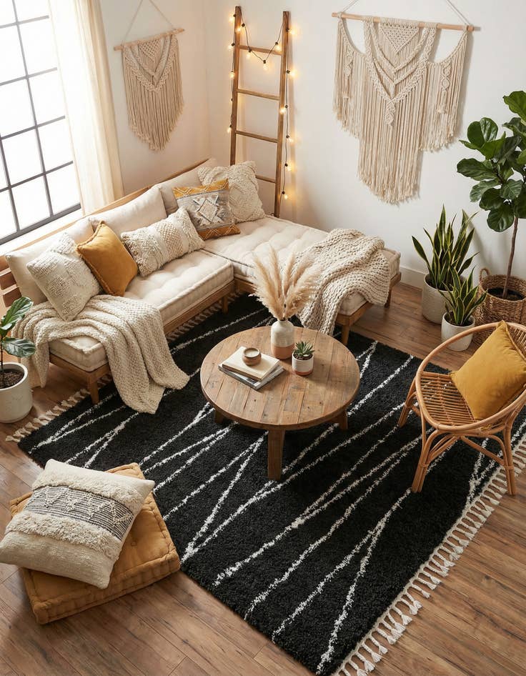 Detail image of 7' 10 x 7' 10 Serenity Shag Square Rug