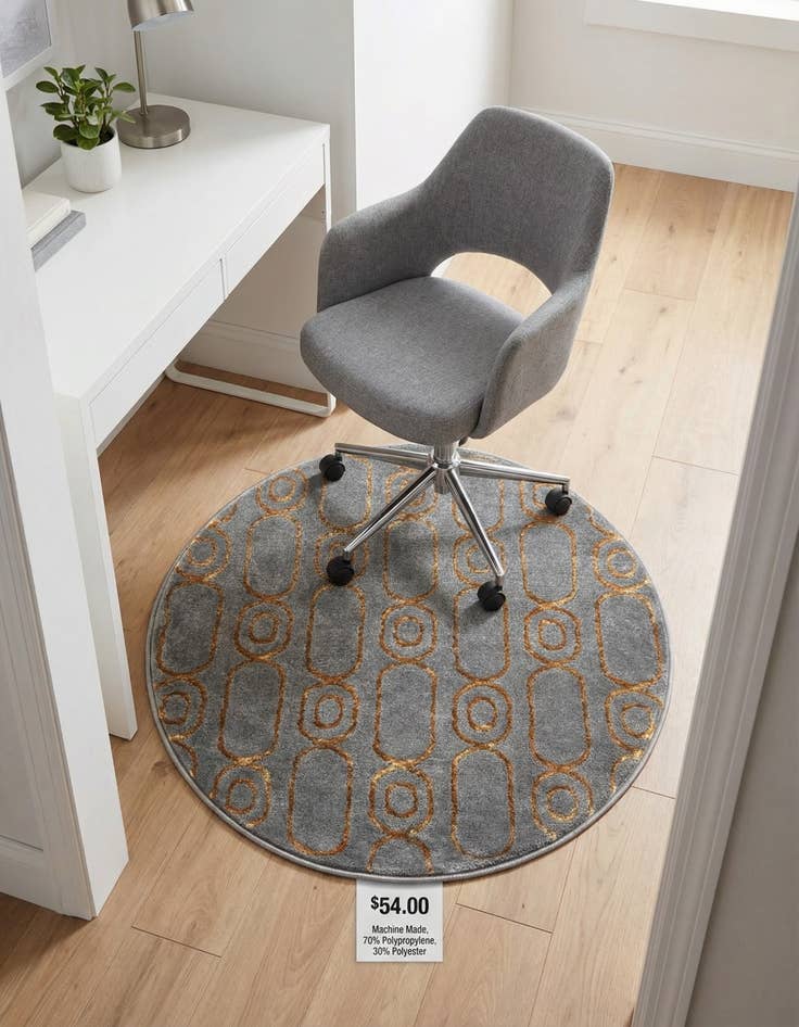 Detail image of 3' x 3' Vogue Geo Round Rug