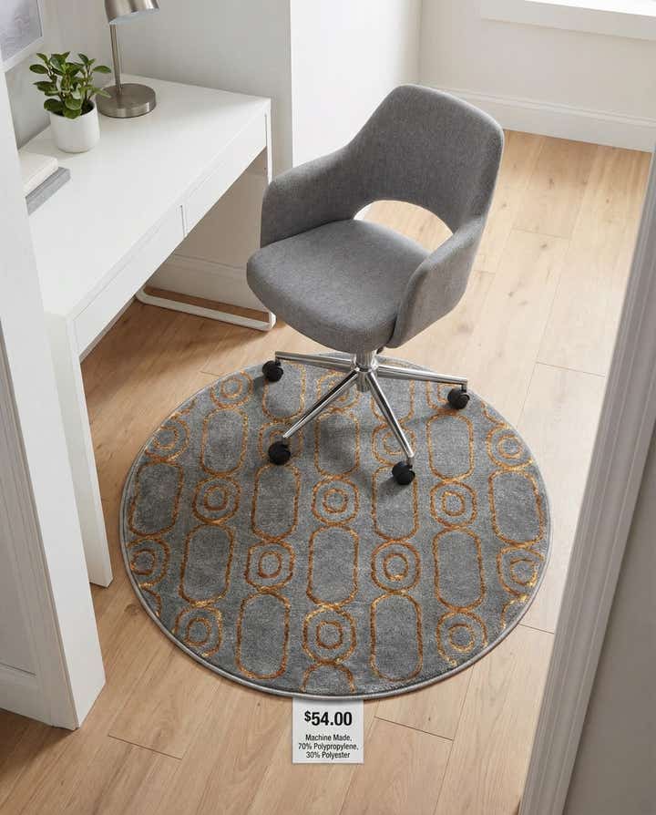 3' x 3' Vogue Geo Round Rug