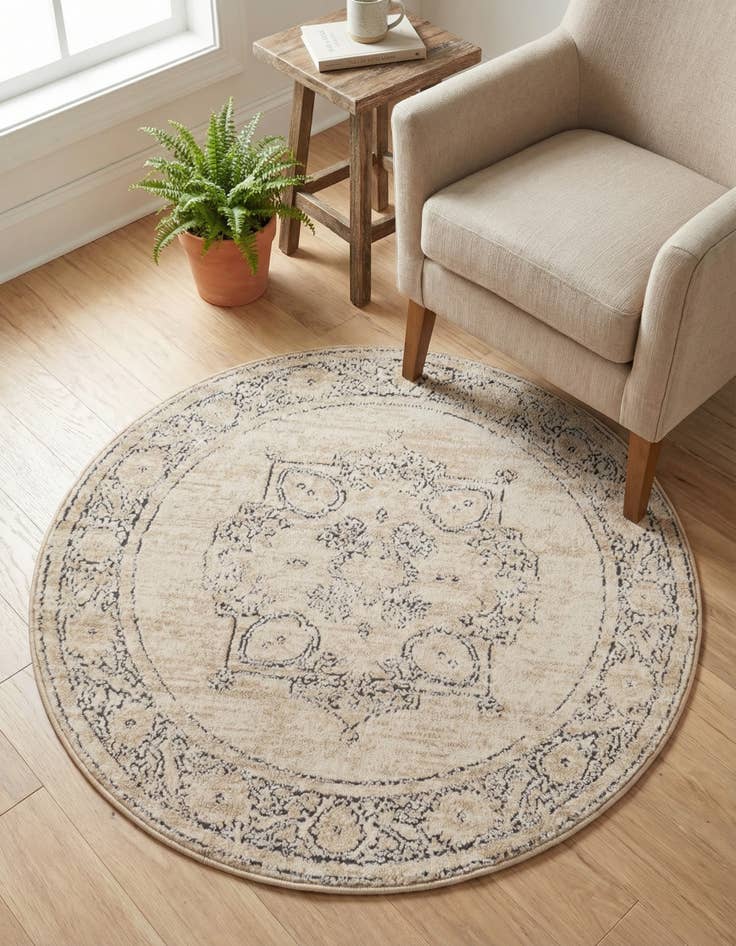 Detail image of 3' x 3' Oregon Round Rug