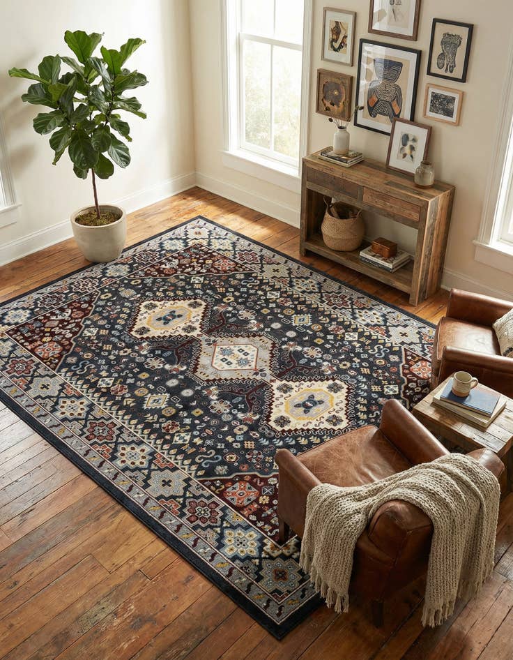 Detail image of 9' x 12' Kamala Washable Rug