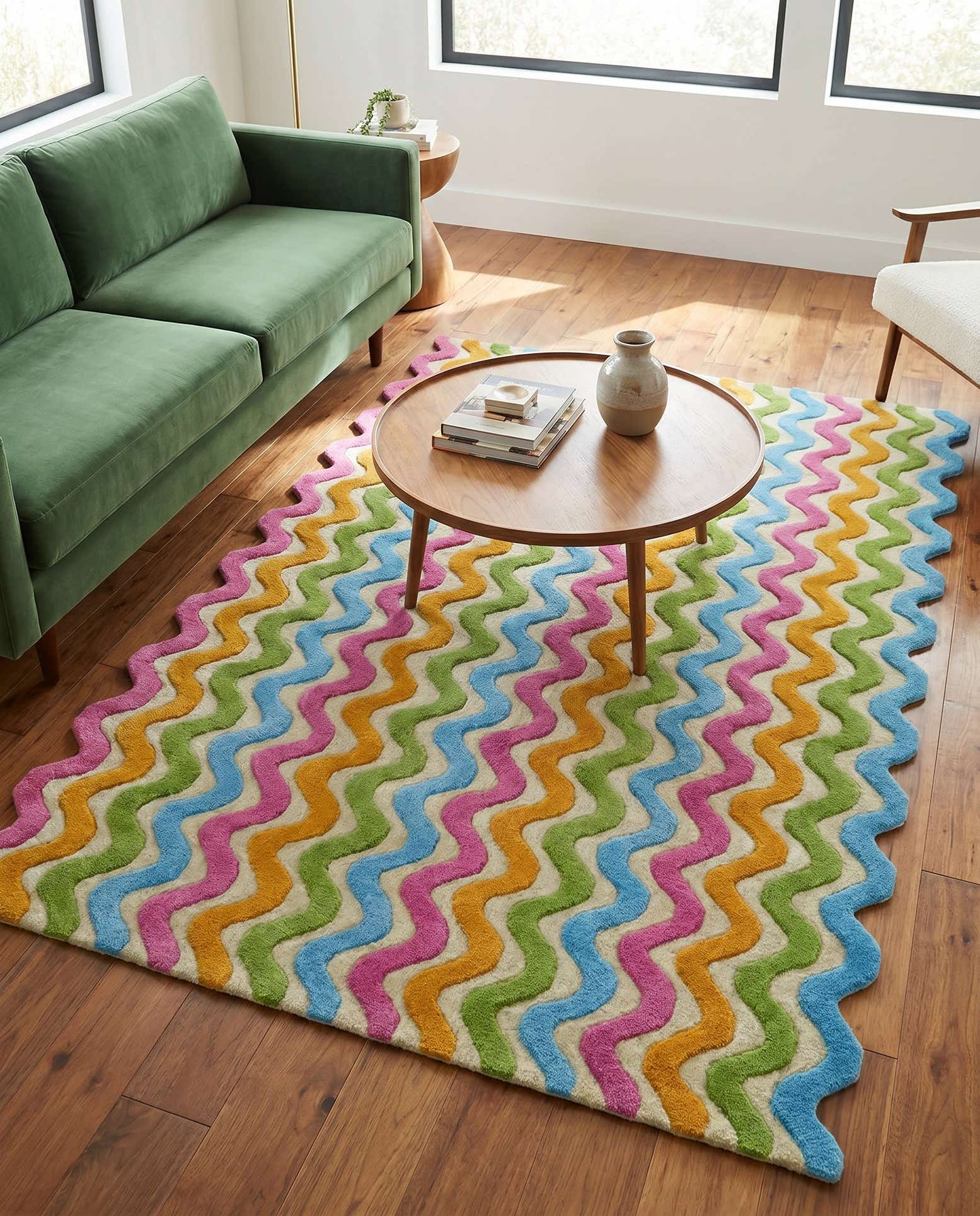 5' 1 x 8' Happy Rugs Wool