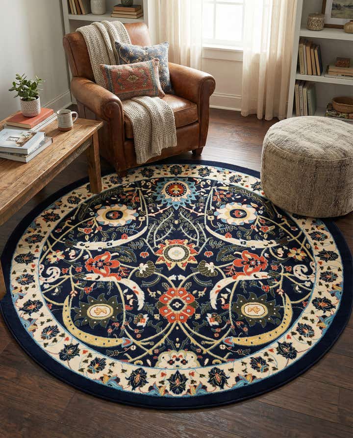 7' 10 x 7' 10 Neda Round Rug