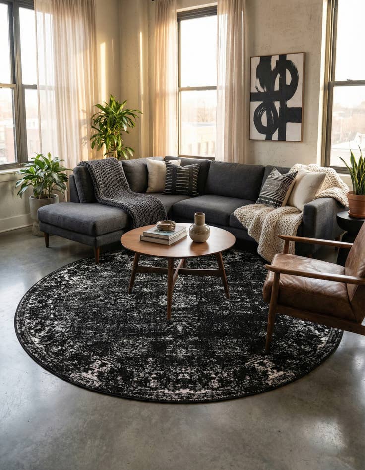 Detail image of 7' x 7' Monte Carlo Round Rug