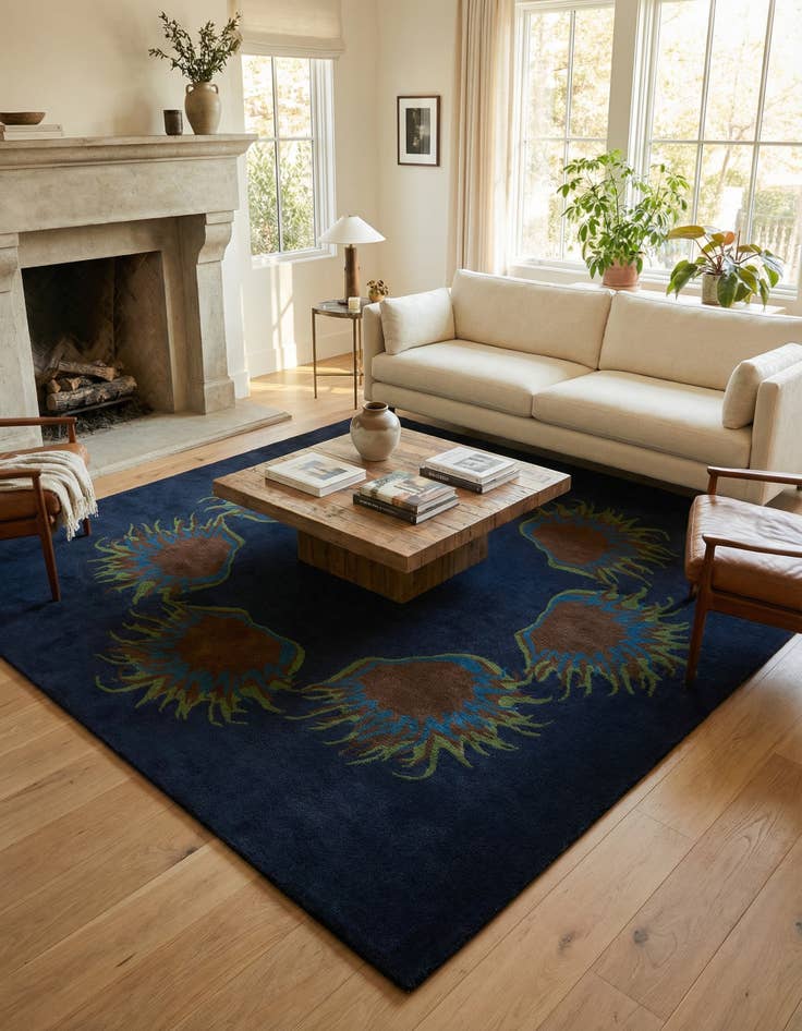 Detail image of 7' 5 x 7' 7 Luna Wool Square Rug