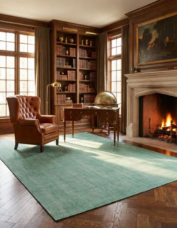 9' x 12' Hand Woven Jill Zarin English Manor Farmhouse Wool Rug