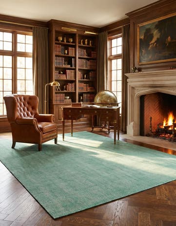9' x 12' Hand Woven Jill Zarin English Manor Farmhouse Wool Rug