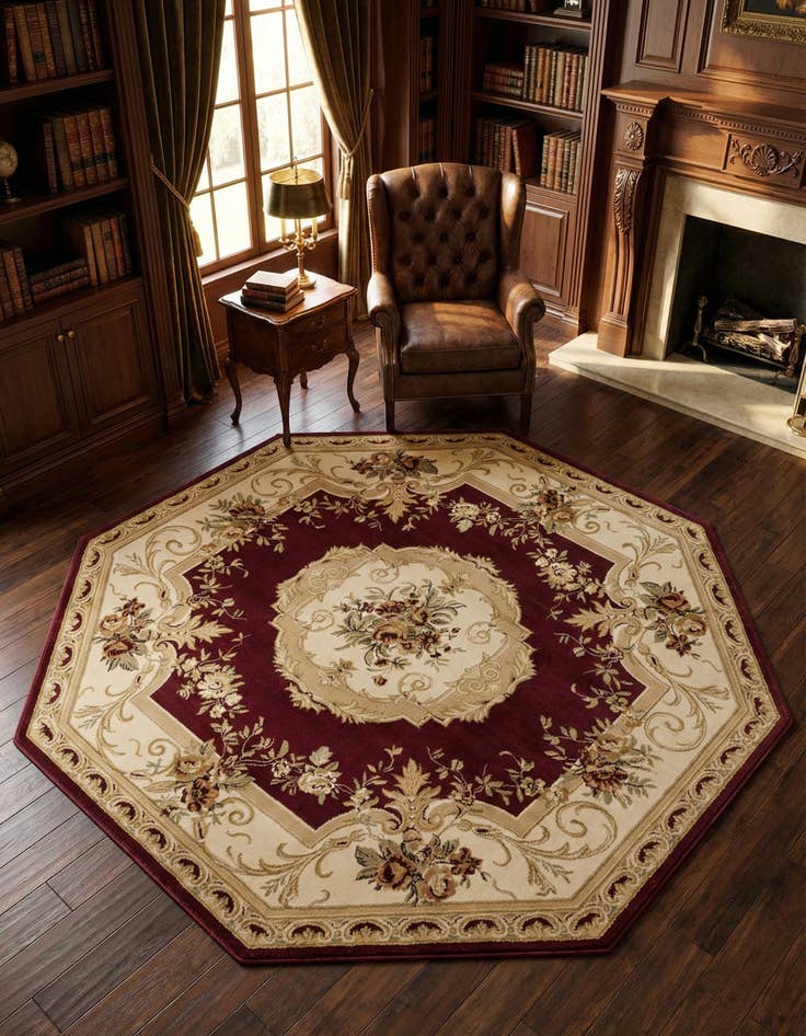 Detail image of  7' 10 x 7' 10 Chateau Octagon Rug