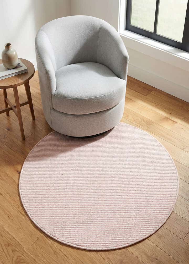 3' 3 x 3' 3 Easy-Clean Jill Zarin Palm Springs Indoor / Outdoor Round Rug