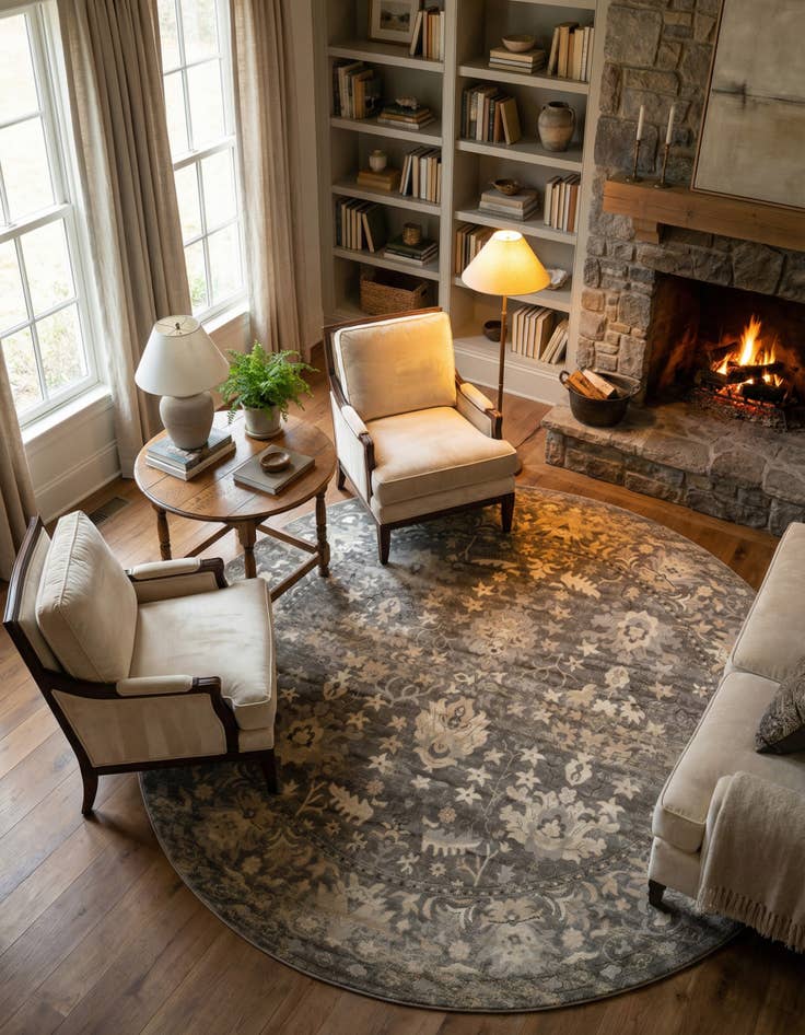 Detail image of 10' x 10' Oregon Round Rug