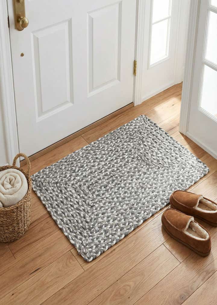 2' x 3' 1 Handmade Braided Chindi Rug
