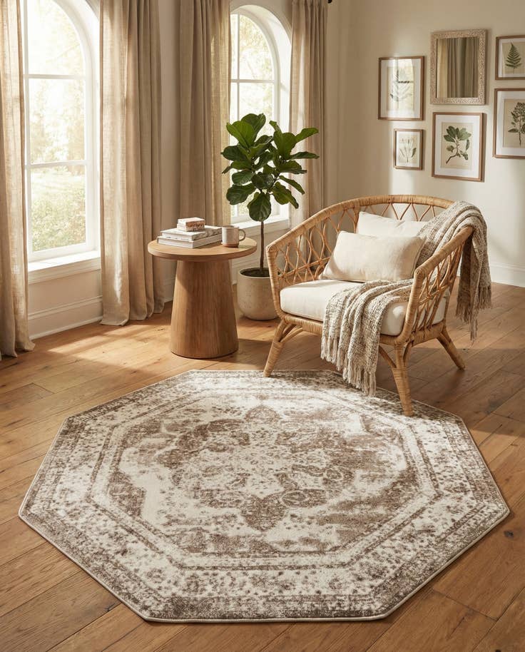Detail image of 6' x 6' Monte Carlo Octagon Rug