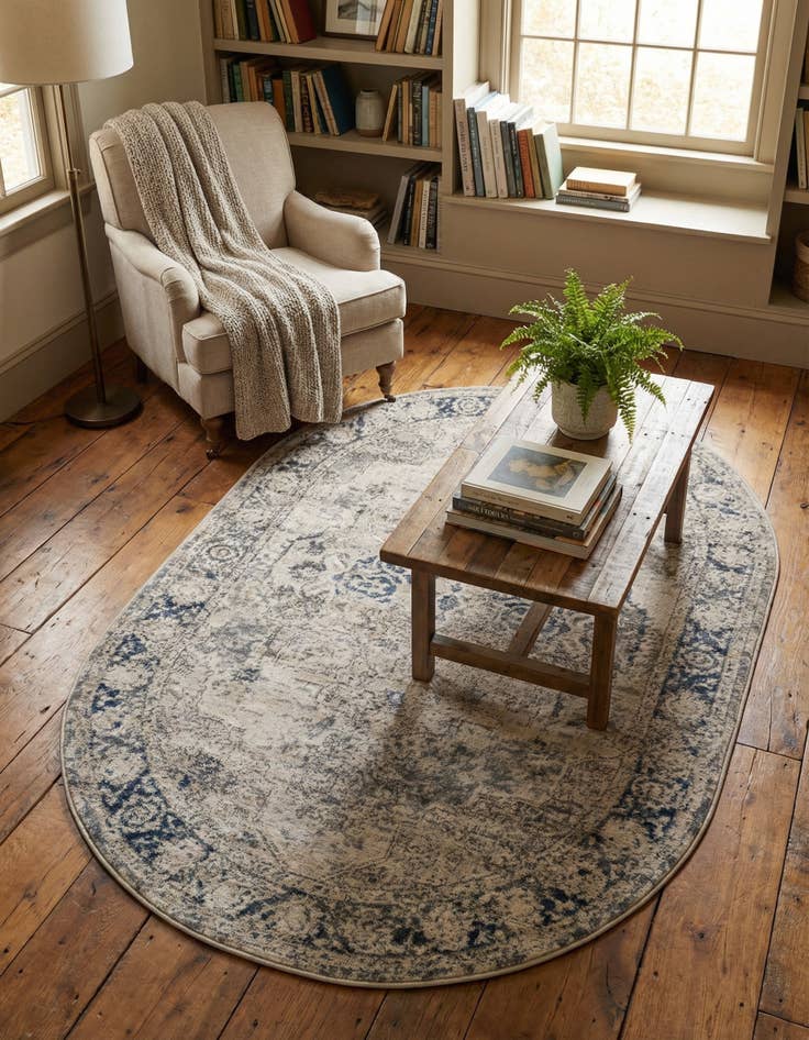 Detail image of 4' 1 x 6' 1 Oregon Oval Rug