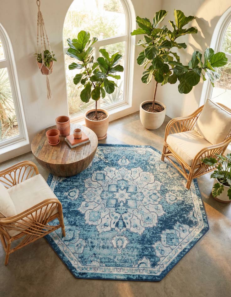 Detail image of 7' 10 x 7' 10 Parker Octagon Rug