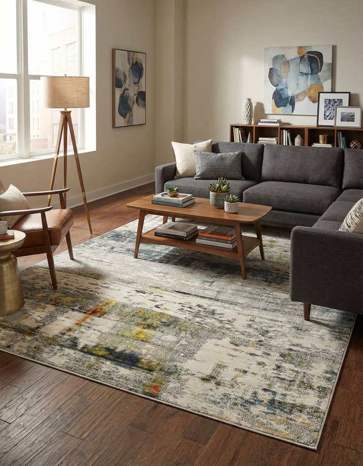 Detail image of 8' x 10' Washable Theia Rug