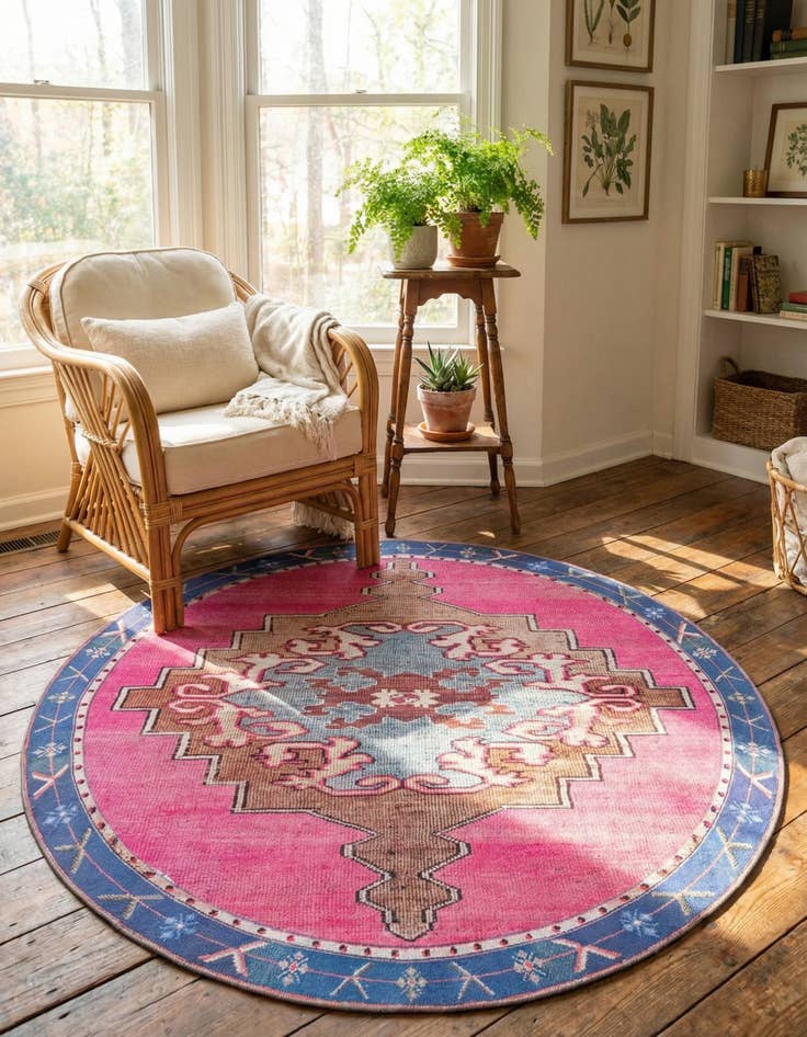 Detail image of 6' x 6' Timeless Round Rug