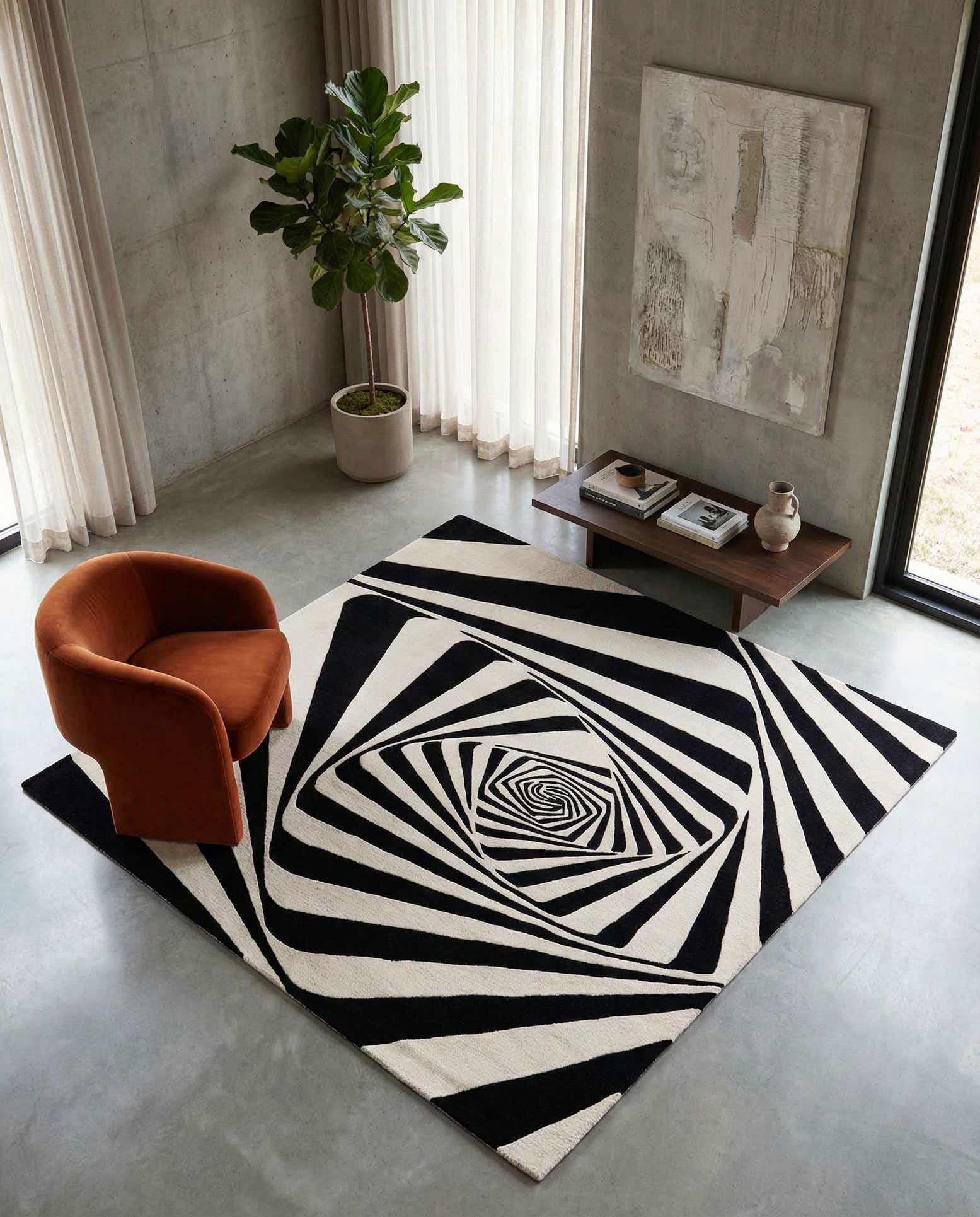 7' 10 x 7' 10 Vortex Wool Square Rug