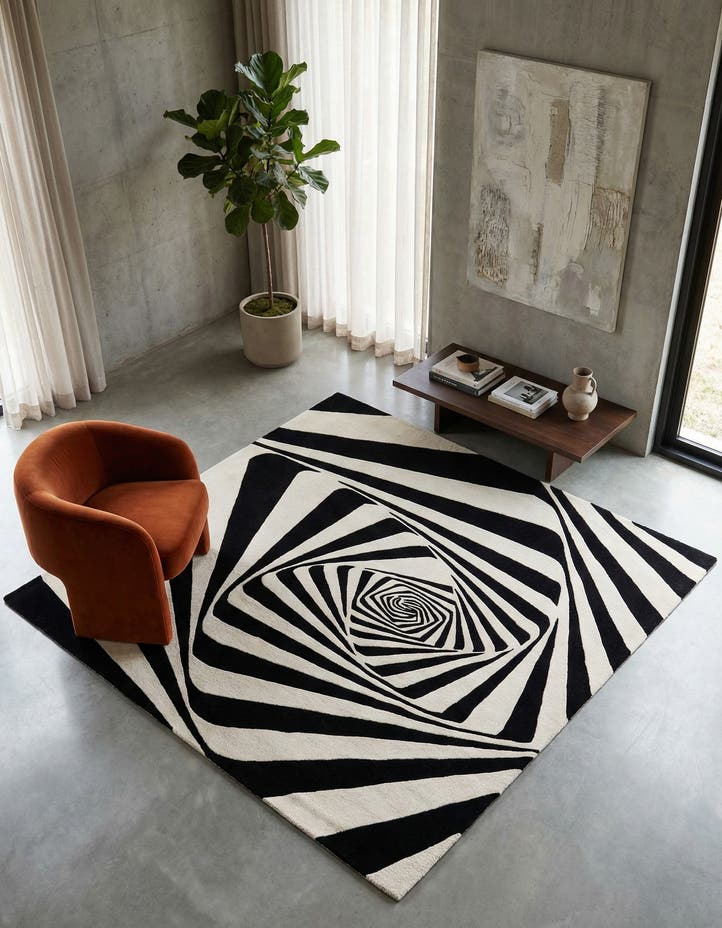 7' 10 x 7' 10 Vortex Wool Square Rug